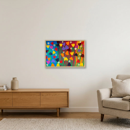 The Colour of Life — 60×40cm, 24×16" Oak Frame
