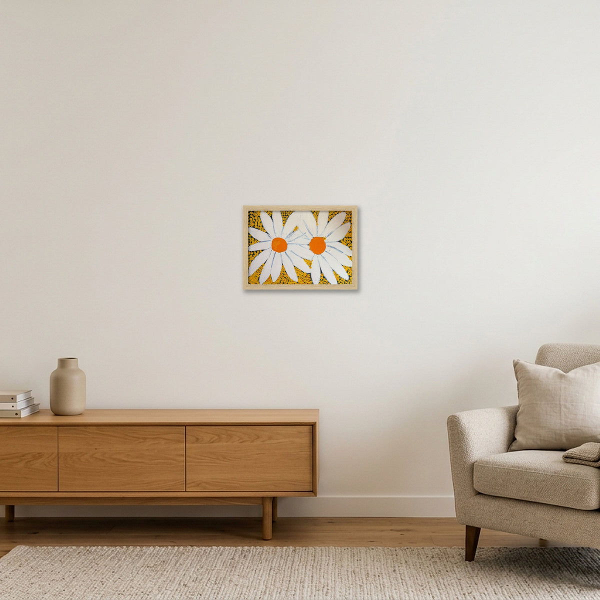 Daisy — A4 (30×21cm, 12×8") Oak Frame