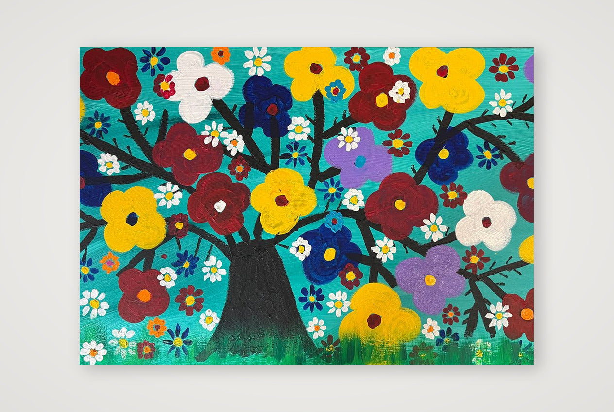 Bright Flowers — 100×70cm, 39×28" Print only