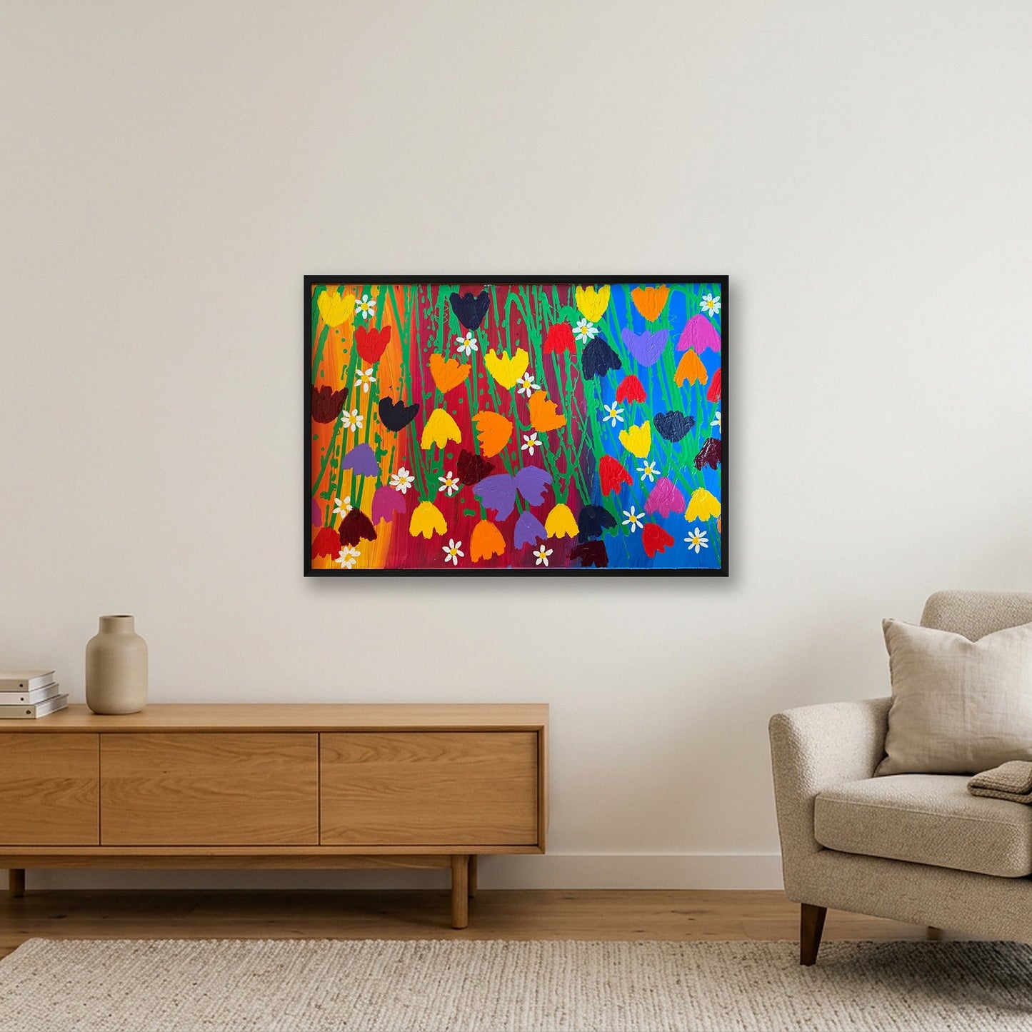 The Colour of Life — 100×70cm, 39×28" Black Frame