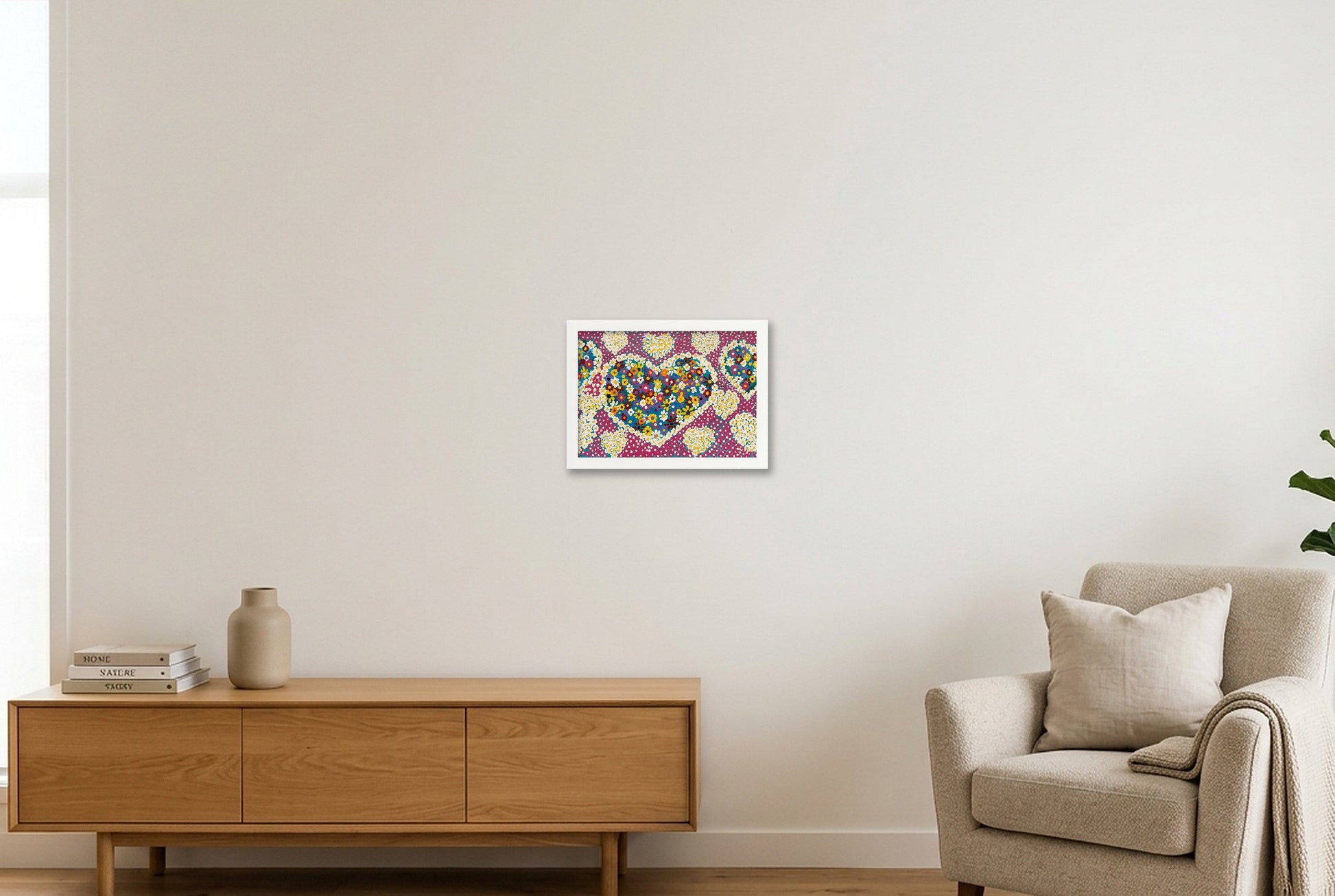 Heart of Hearts — A4 (30×21cm, 12×8") White Frame