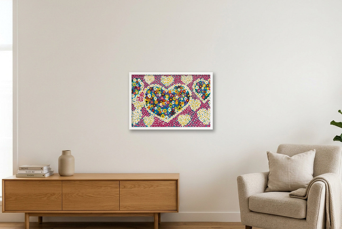 Heart of Hearts — 60×40cm, 24×16" White Frame