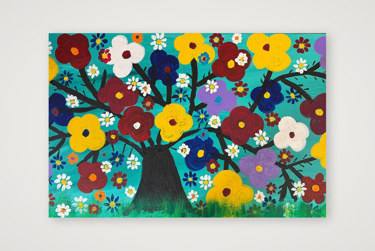 Bright Flowers — 60×40cm, 24×16" Print only
