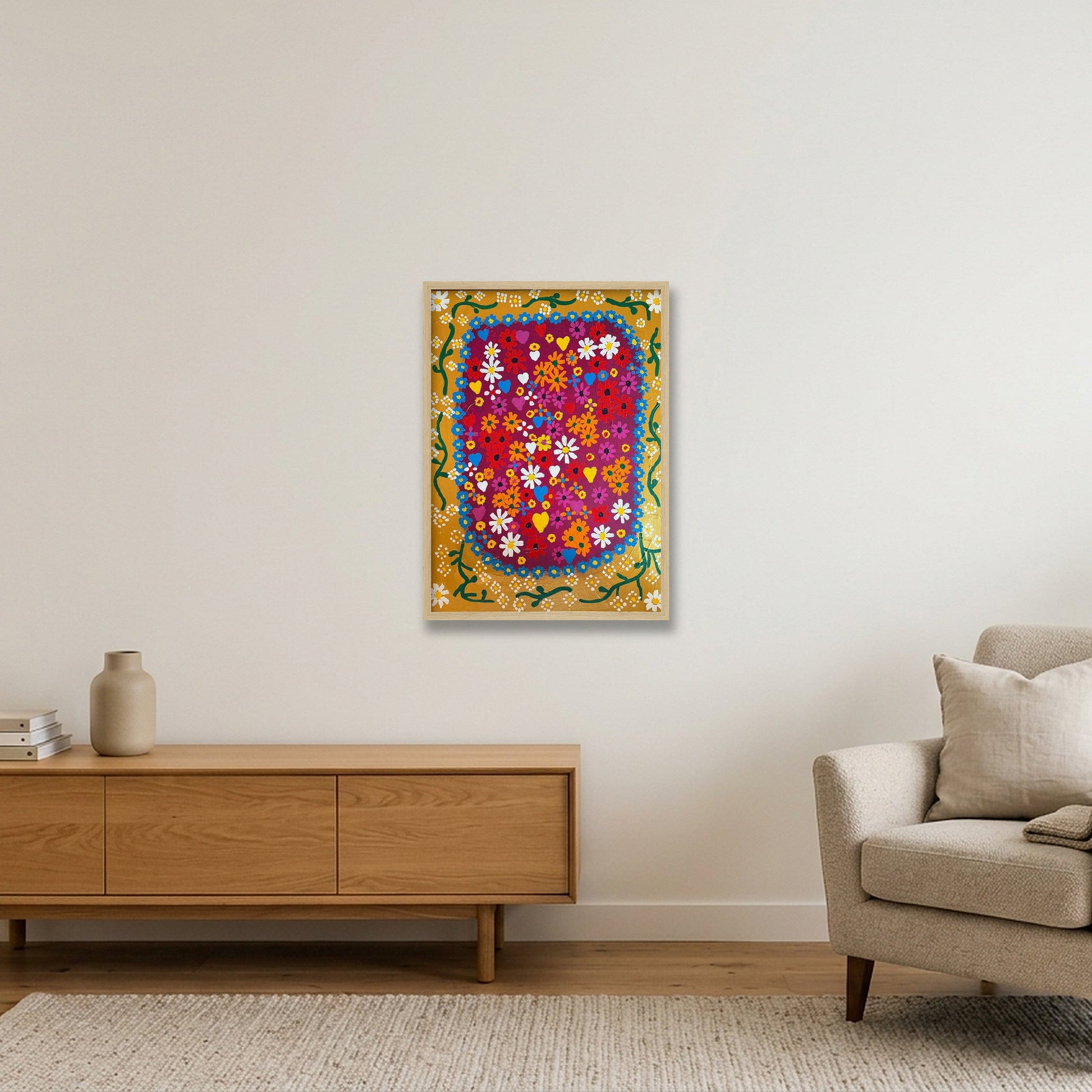 Daisy Medals — 42×59cm, 17×23" Oak Frame