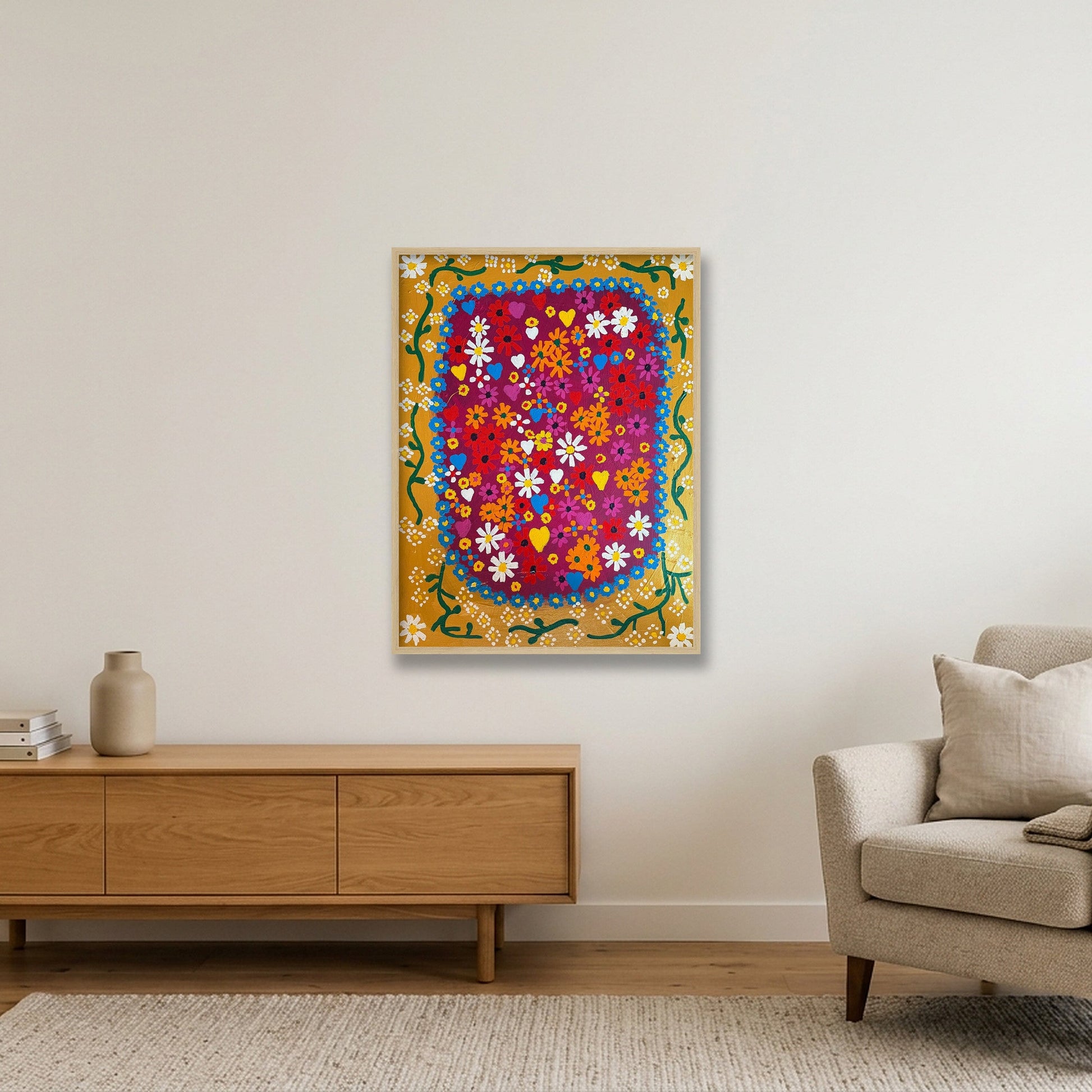 Daisy Medals — 60×80cm, 24×31" Oak Frame