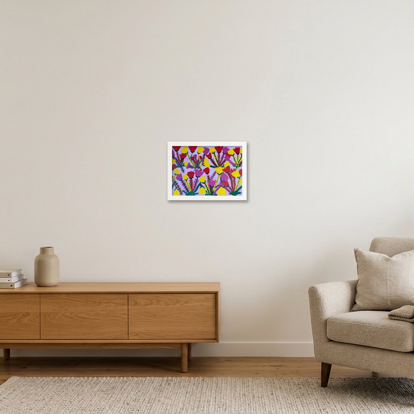 Tulips — A4 (30×21cm, 12×8") White Frame