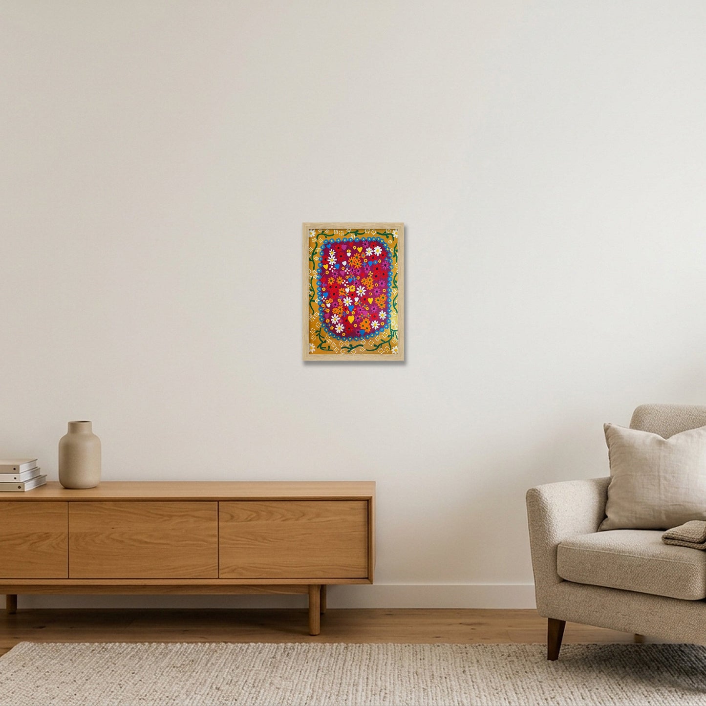 Daisy Medals — A4 (21×30cm, 8×12") Oak Frame