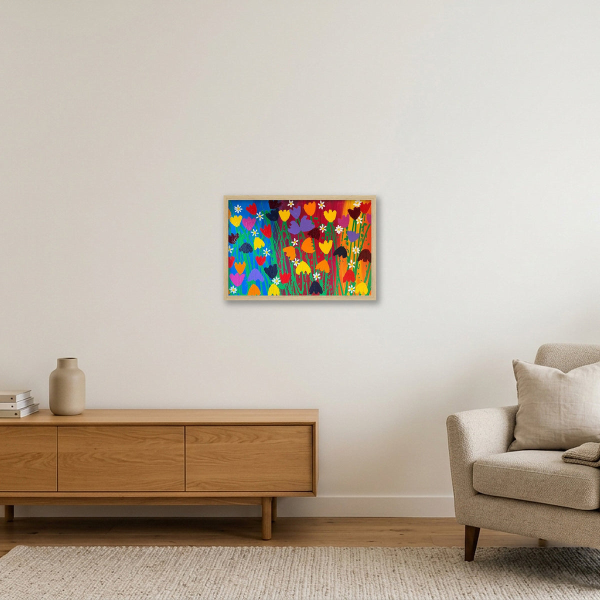 The Colour of Life — 45×30cm, 18×12" Oak Frame
