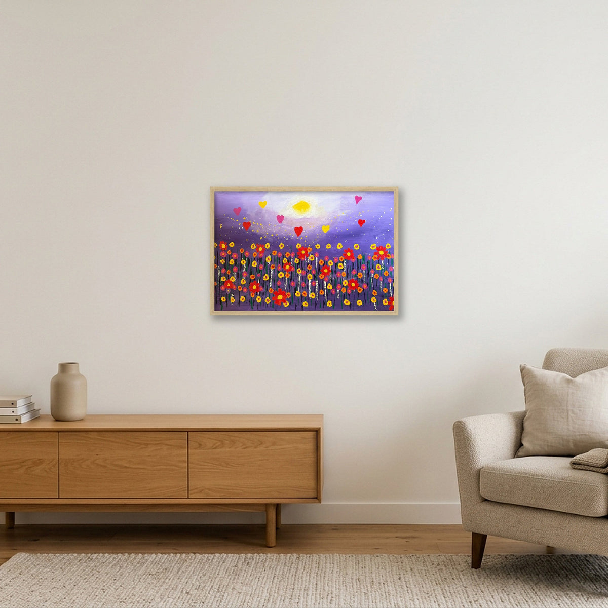 Starry Night  — 60×40cm, 24×16" Oak Frame