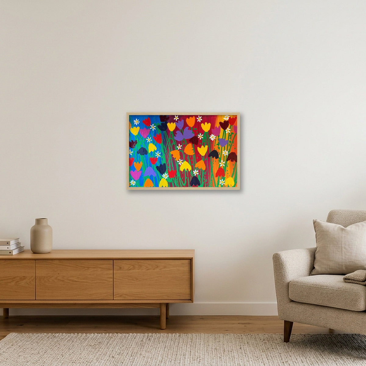 The Colour of Life — 60×40cm, 24×16" Oak Frame