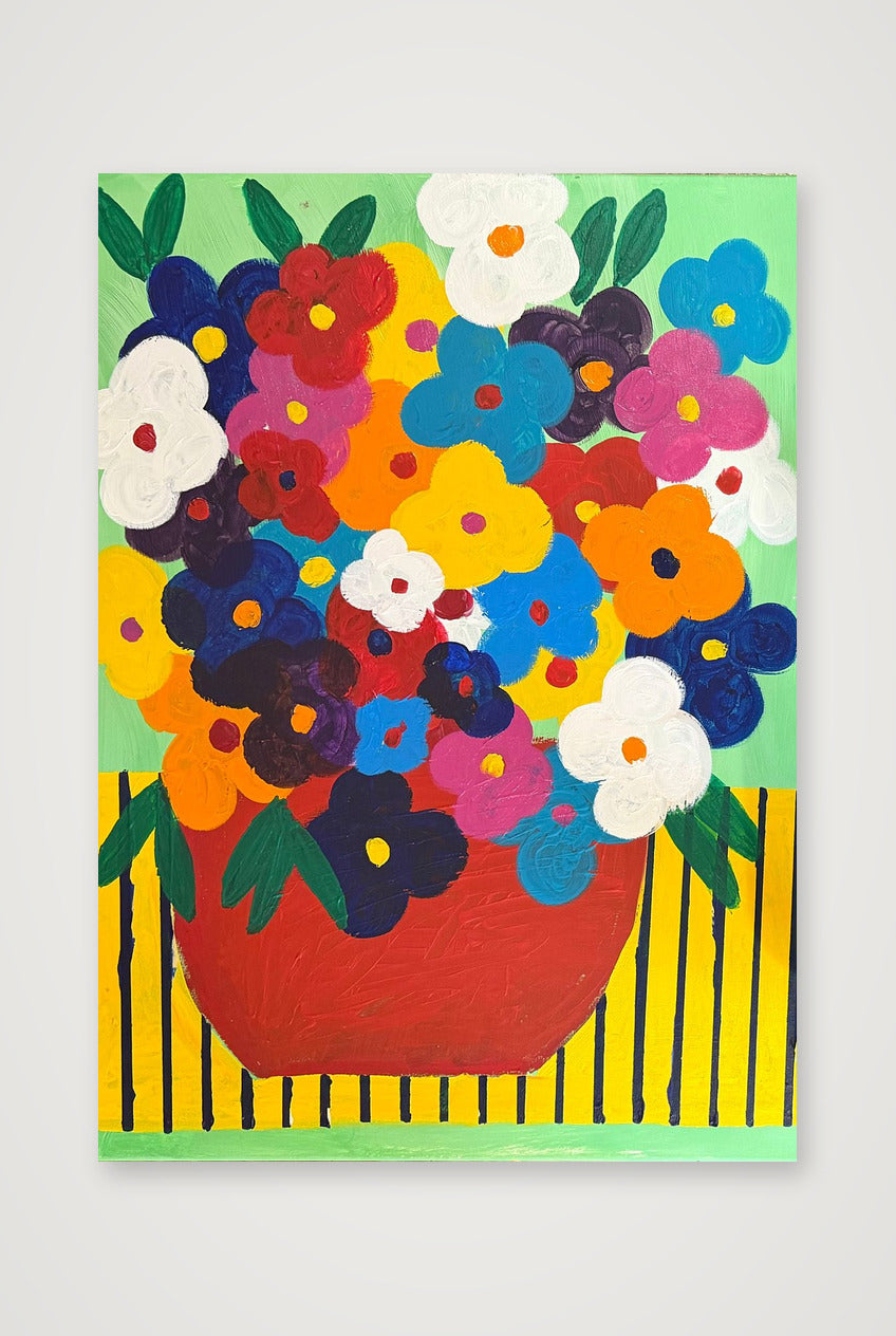 Cartoon Flower — A4 (21×30cm, 8×12") Print only