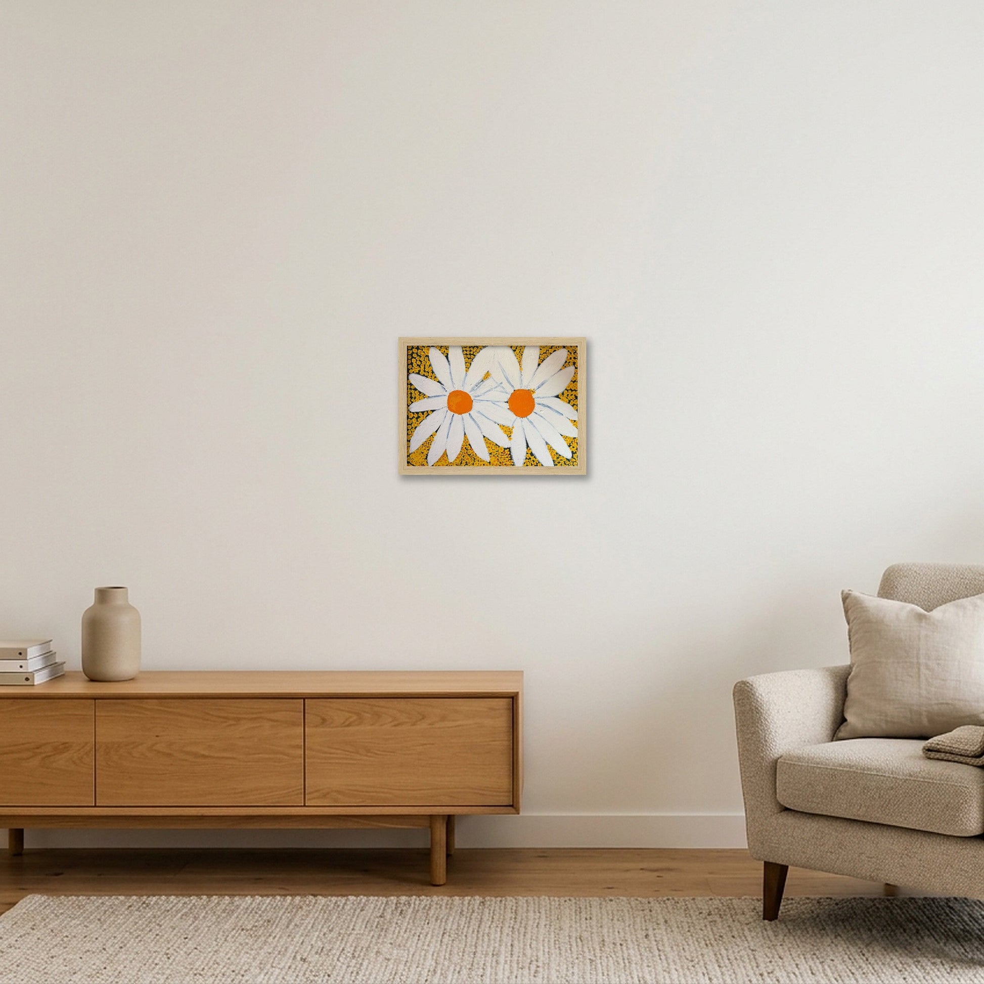 Daisy — A4 (30×21cm, 12×8") Oak Frame