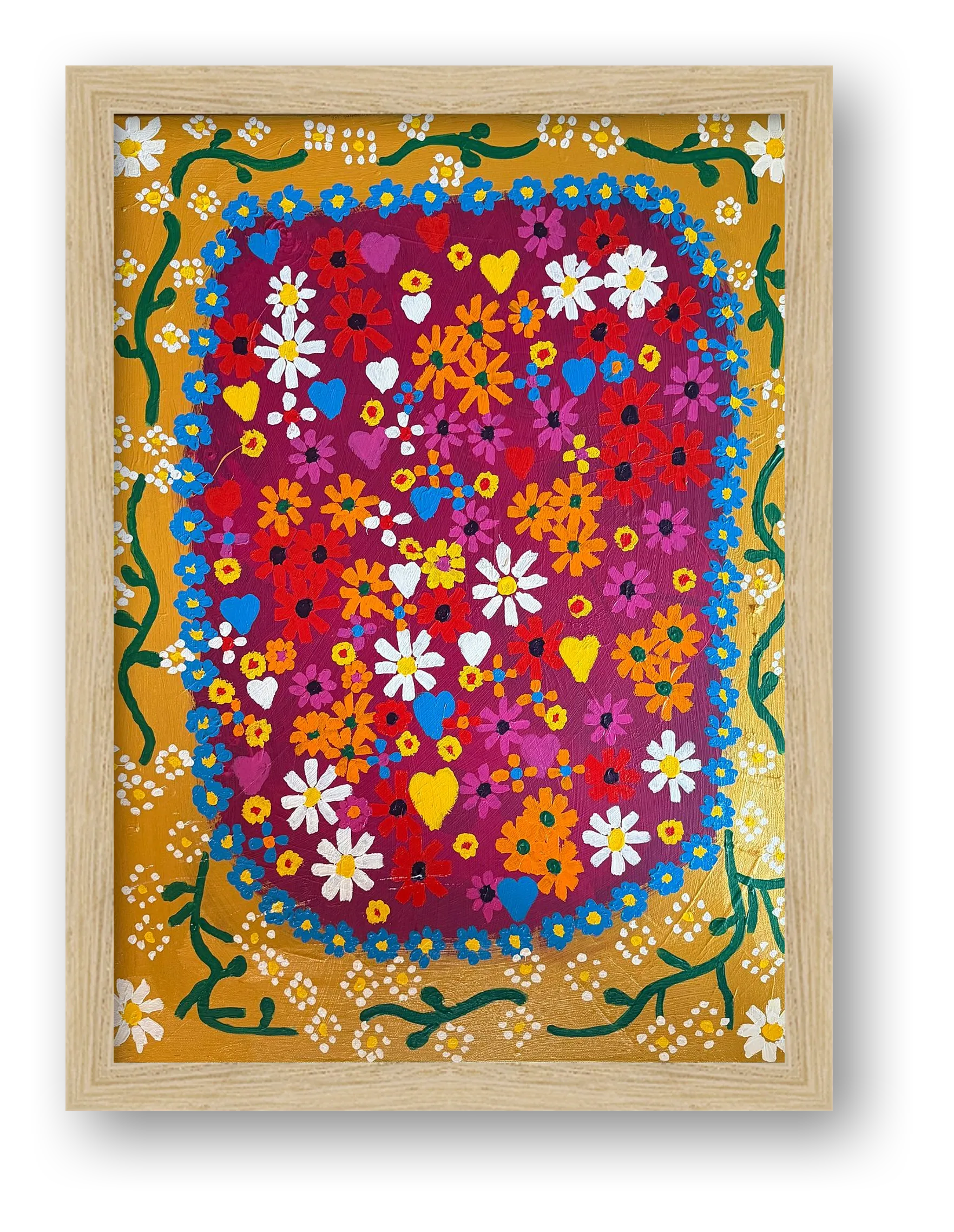 Daisy Medals — framed