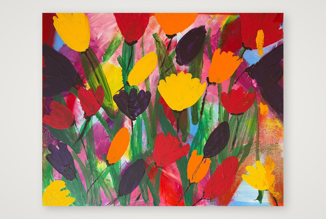 Tulip Bliss — 50×40cm, 20×16" Print only