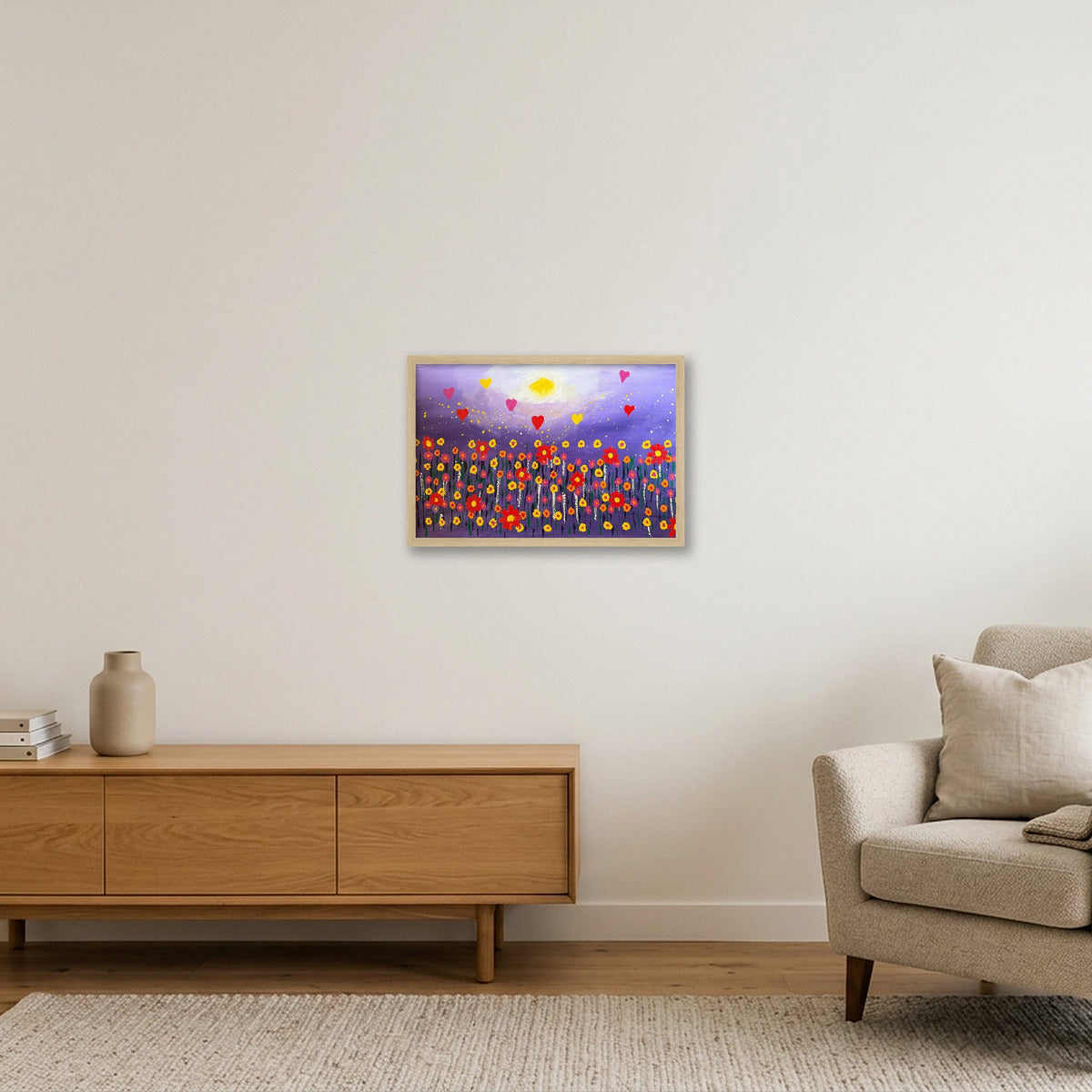Starry Night  — 45×30cm, 18×12" Oak Frame