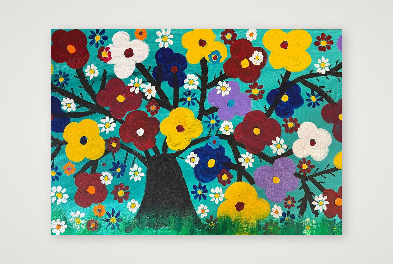 Bright Flowers — A4 (30×21cm, 12×8") Print only