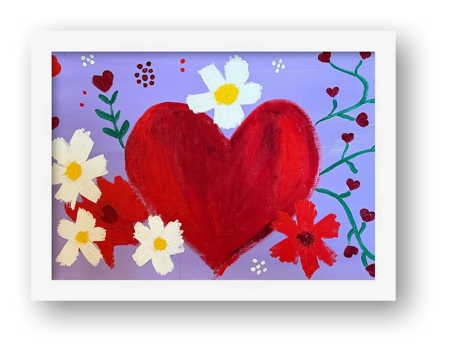 Vine of Hearts  — framed