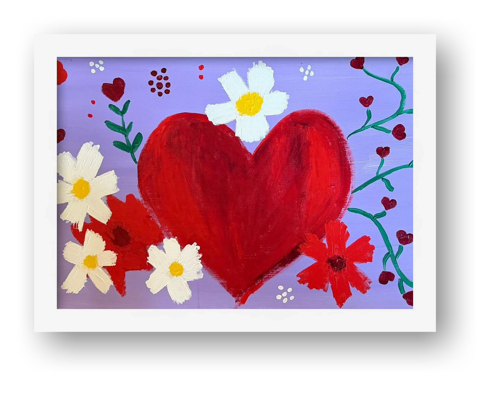 Vine of Hearts  — framed